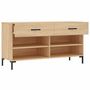 Voir la diapositive 5 : VIDAXL Banc a chaussures chene sonoma 102x35x55 cm bois d'ingenierie