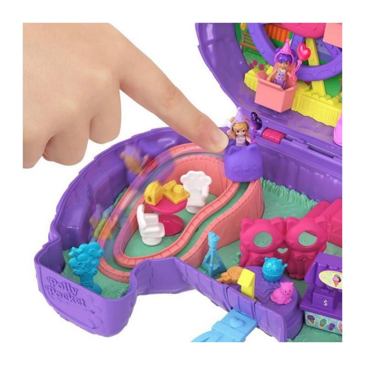POLLY POCKET Polly Pocket - Coffret Fete du chaton - Avec mini-figurines et accessoires - Polly Pocket - JFT90