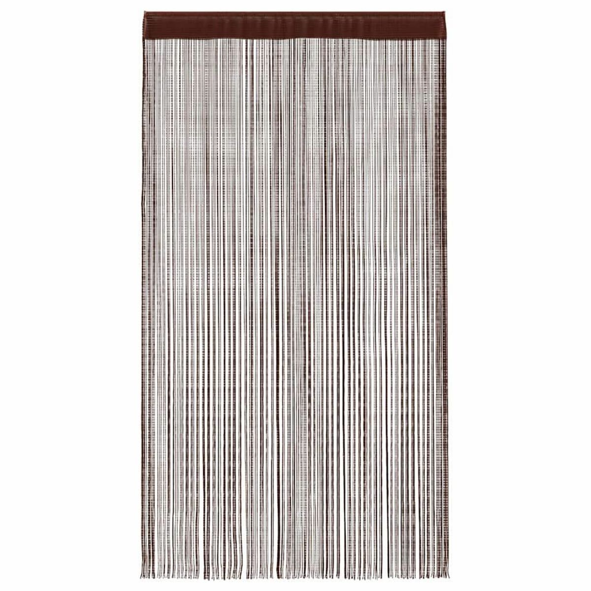 VIDAXL Rideau en fils 2 pcs 100 x 250 cm Marron