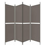 Voir la diapositive 5 : VIDAXL Cloison de separation 4 panneaux Anthracite 200x200 cm Tissu