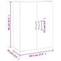 Voir la diapositive 6 : VIDAXL Armoire murale gris beton 69,5x34x90 cm bois d'ingenierie