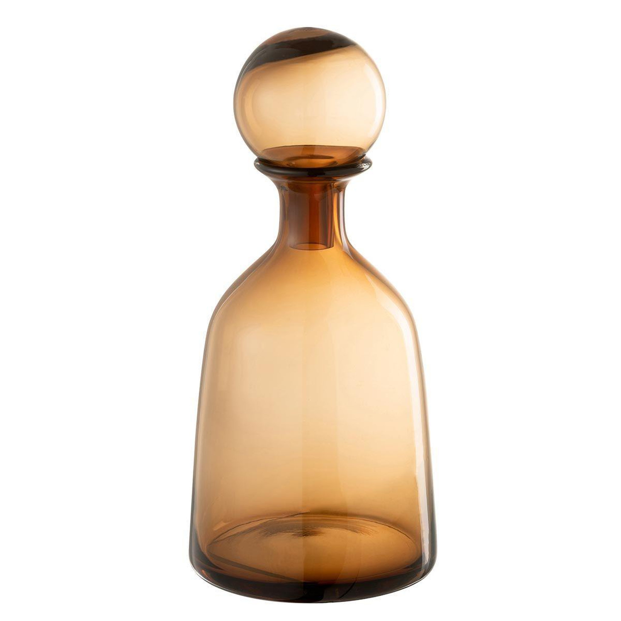 J-LINE Bouteille avec bouchon uni  joyce  33cm marron
