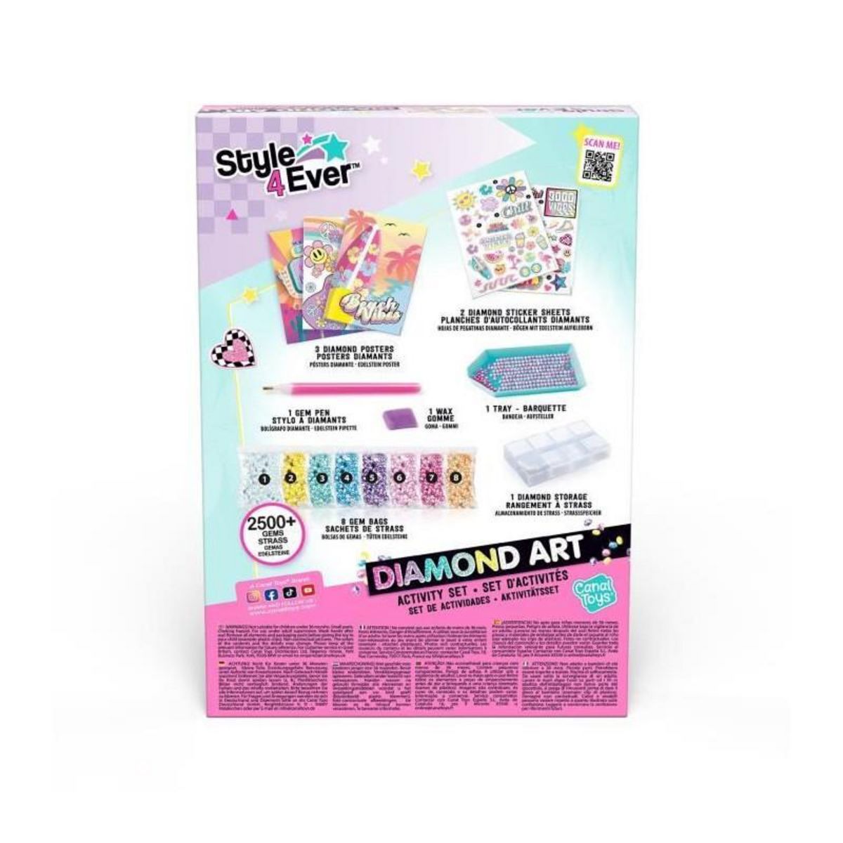 Canal Toys Canal Toys - STYLE 4 EVER - Kit de Diamant'art - Compatible avec le Diamond Art LED case - OFG 321