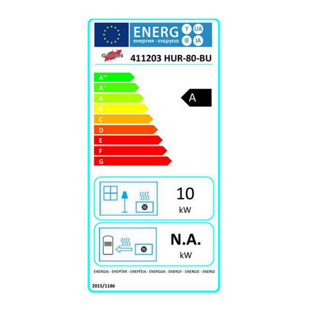 Godin Poêle à bois fonte 10kw noir - 411203PEINTANTHRACITE