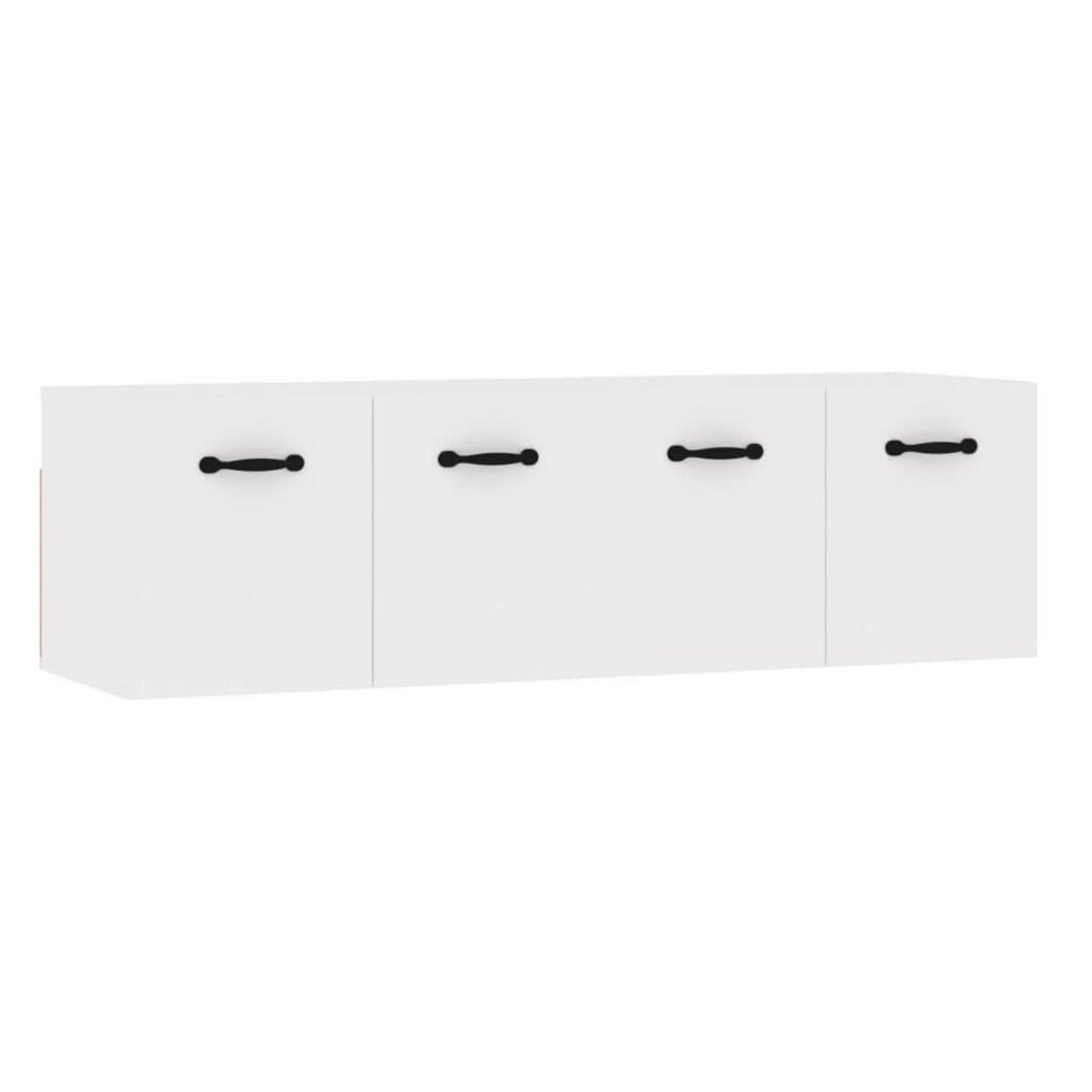 VIDAXL Armoires murales 2 pcs Blanc brillant 80x36,5x35 cm