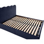 Voir la diapositive 3 : BEST MOBILIER Kahlo - lit coffre - 140x190 - en velours - sommier inclus
