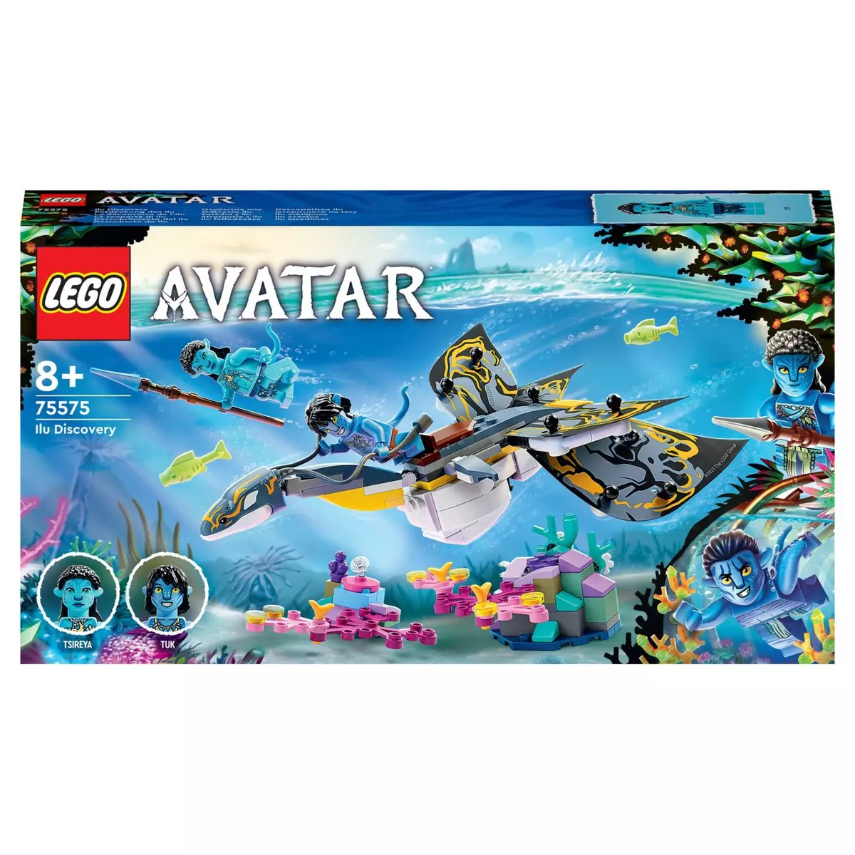 LEGO Avartar 75575 La découverte du l'Ilu, Jouet de Construction, La Voie de l'Eau, Figurine de Créature Sous-Marine