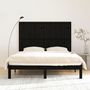 Voir la diapositive 3 : VIDAXL Tete de lit murale Noir 166x3x110 cm Bois massif de pin
