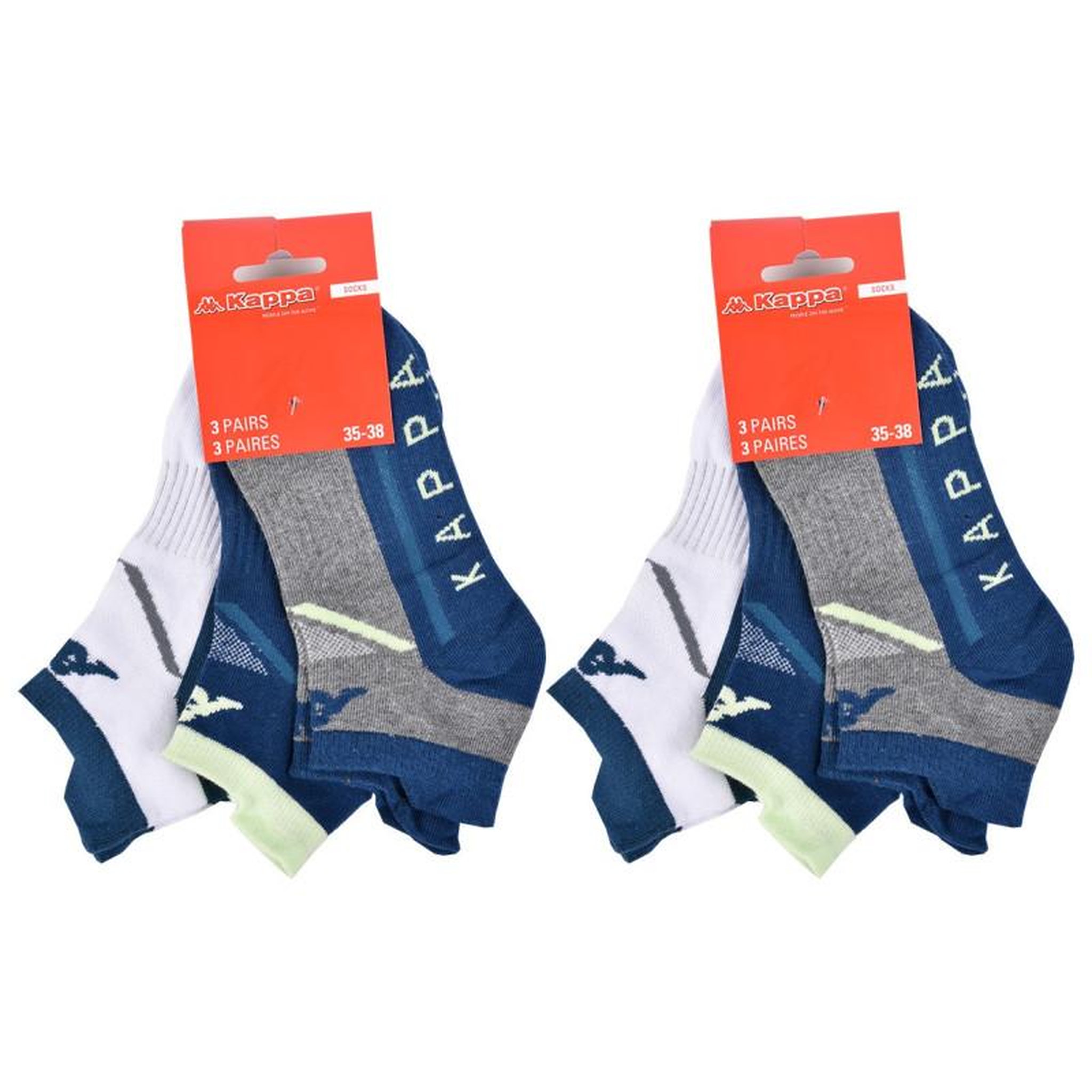 Voir la diapositive 3 : KAPPA Chaussettes Enfant SNEAKER KAPPA Lot de 6