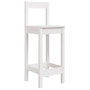 Voir la diapositive 3 : VIDAXL Chaises de bar lot de 2 blanc 40x41,5x112 cm bois de pin solide
