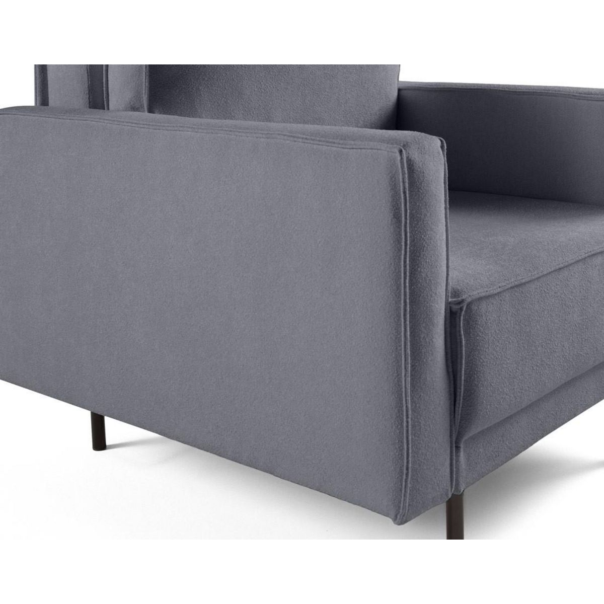 LISA DESIGN Charlie - fauteuil - pieds hauts - en tissu