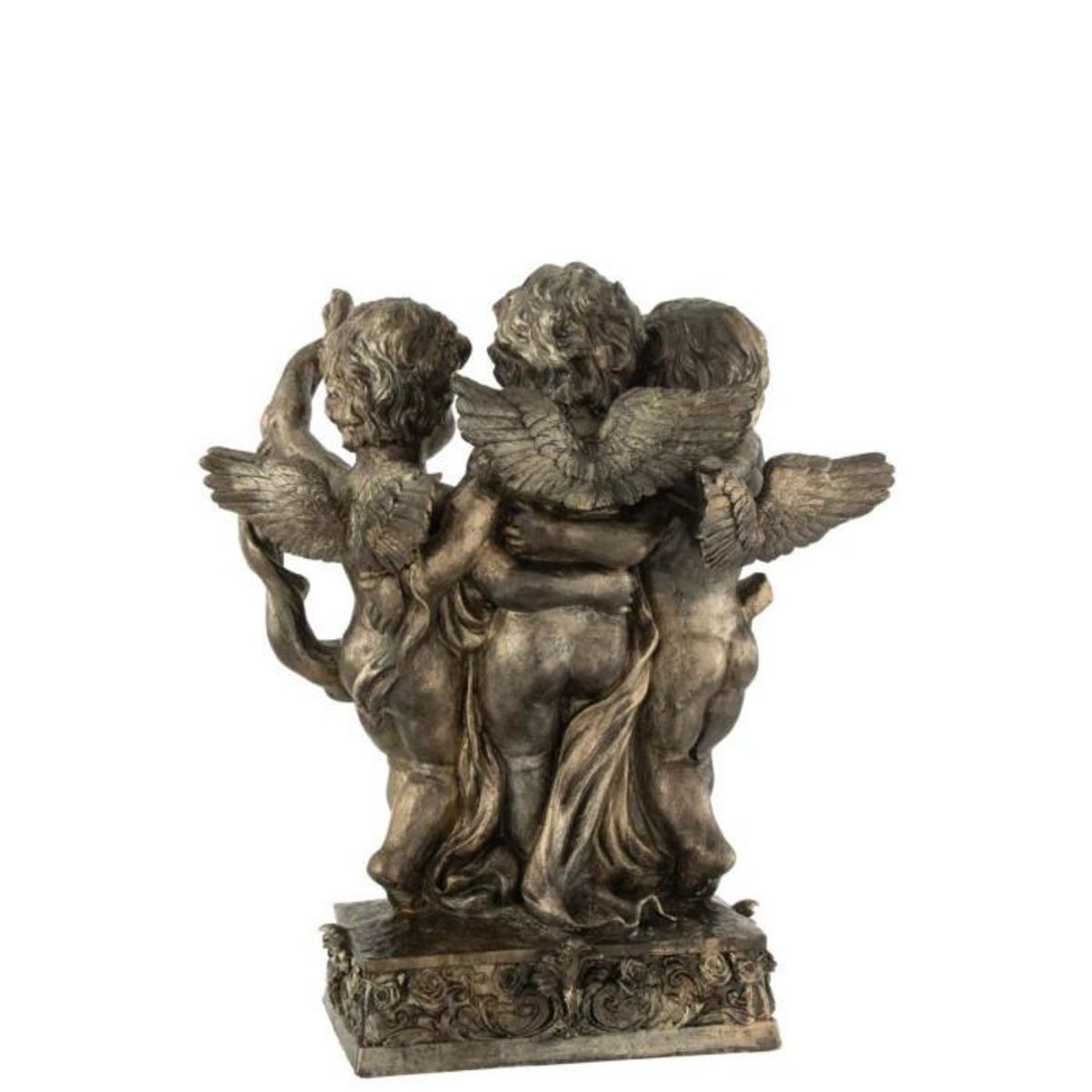 Paris Prix Statuette Déco 3 Anges  Arc  46cm Bronze