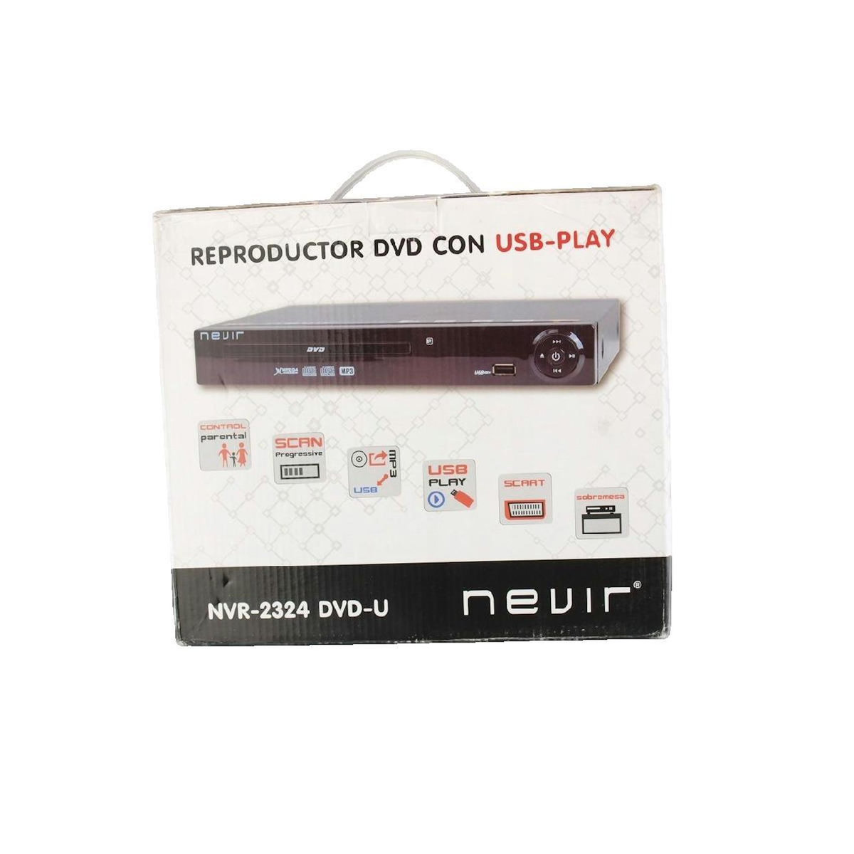 NEVIR Lecteur DVD nevir NVR-2324 noir compact