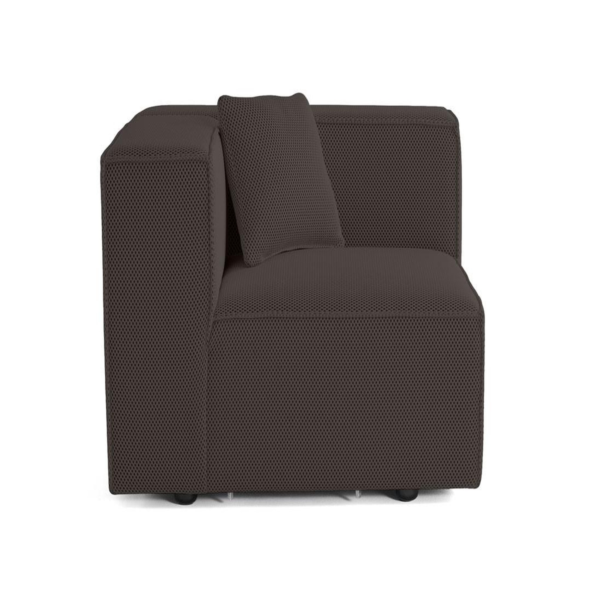 Voir la diapositive 4 : LISA DESIGN Arty - module d'assise droit - en tissu mailles 3d