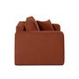 Voir la diapositive 2 : BEST MOBILIER Topaze - fauteuil - en velours texturé