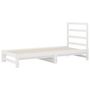Voir la diapositive 4 : VIDAXL Lit coulissant sans matelas blanc 2x(90x200) cm
