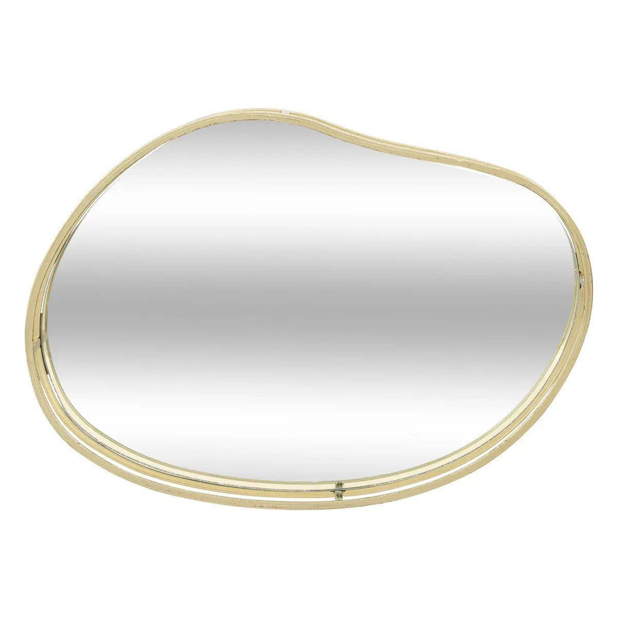 Voir la diapositive 3 : ATMOSPHERA Lot de 3 plateaux de présentation  lily  30cm or