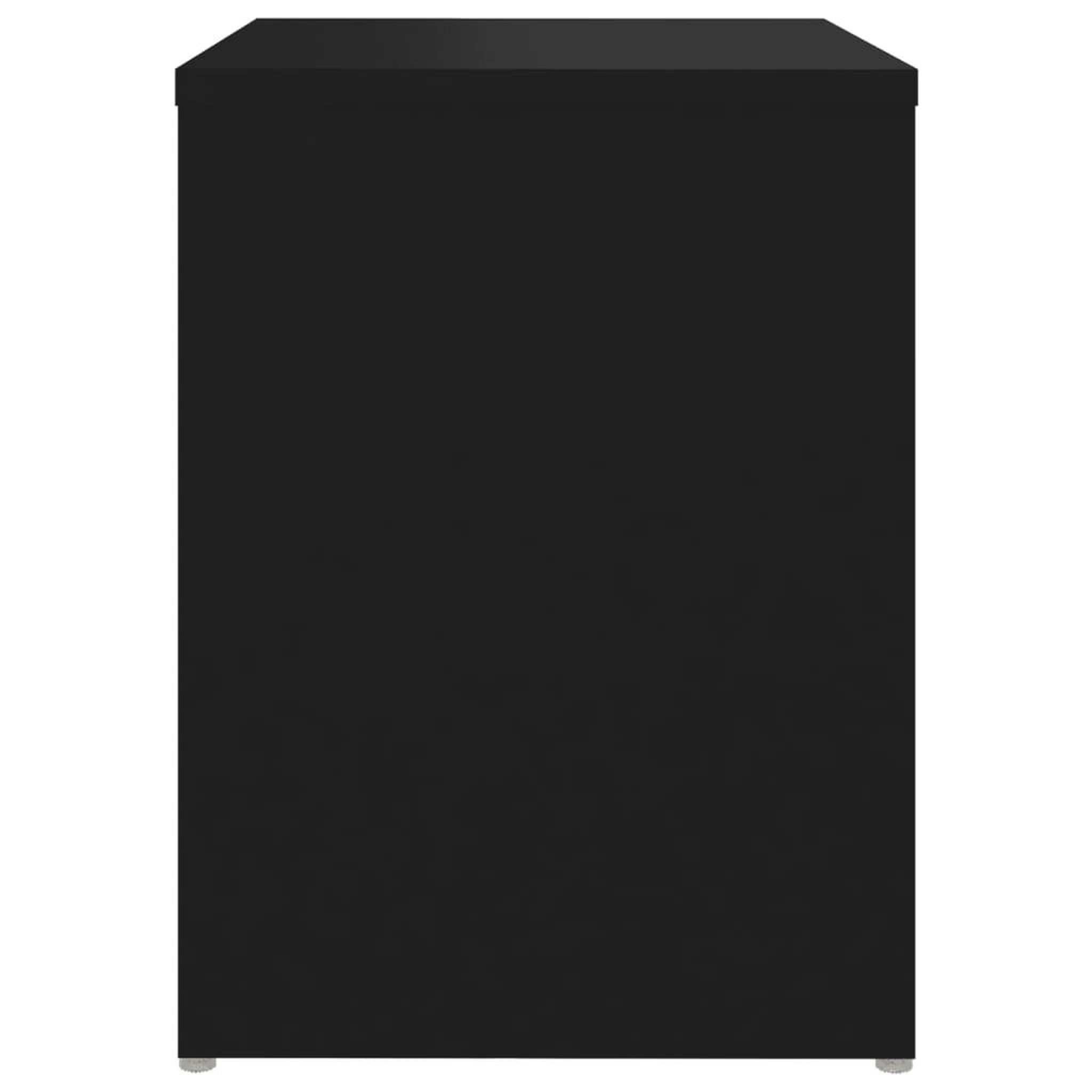 Voir la diapositive 4 : VIDAXL Table de chevet noir 40x30x40 cm bois d'ingenierie