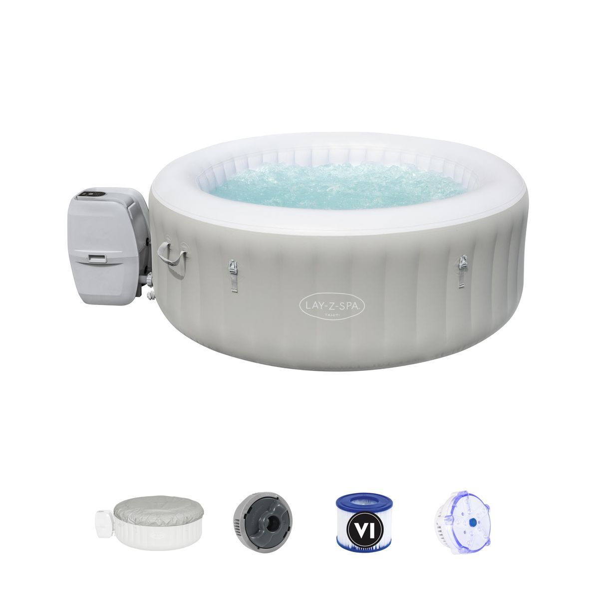 BESTWAY Spa gonflable rond 2-4 places Lay-Z-Spa® Cancun Airjet