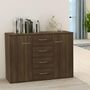 Voir la diapositive 1 : VIDAXL Buffet Chene marron 88x30x65 cm Bois d'ingenierie
