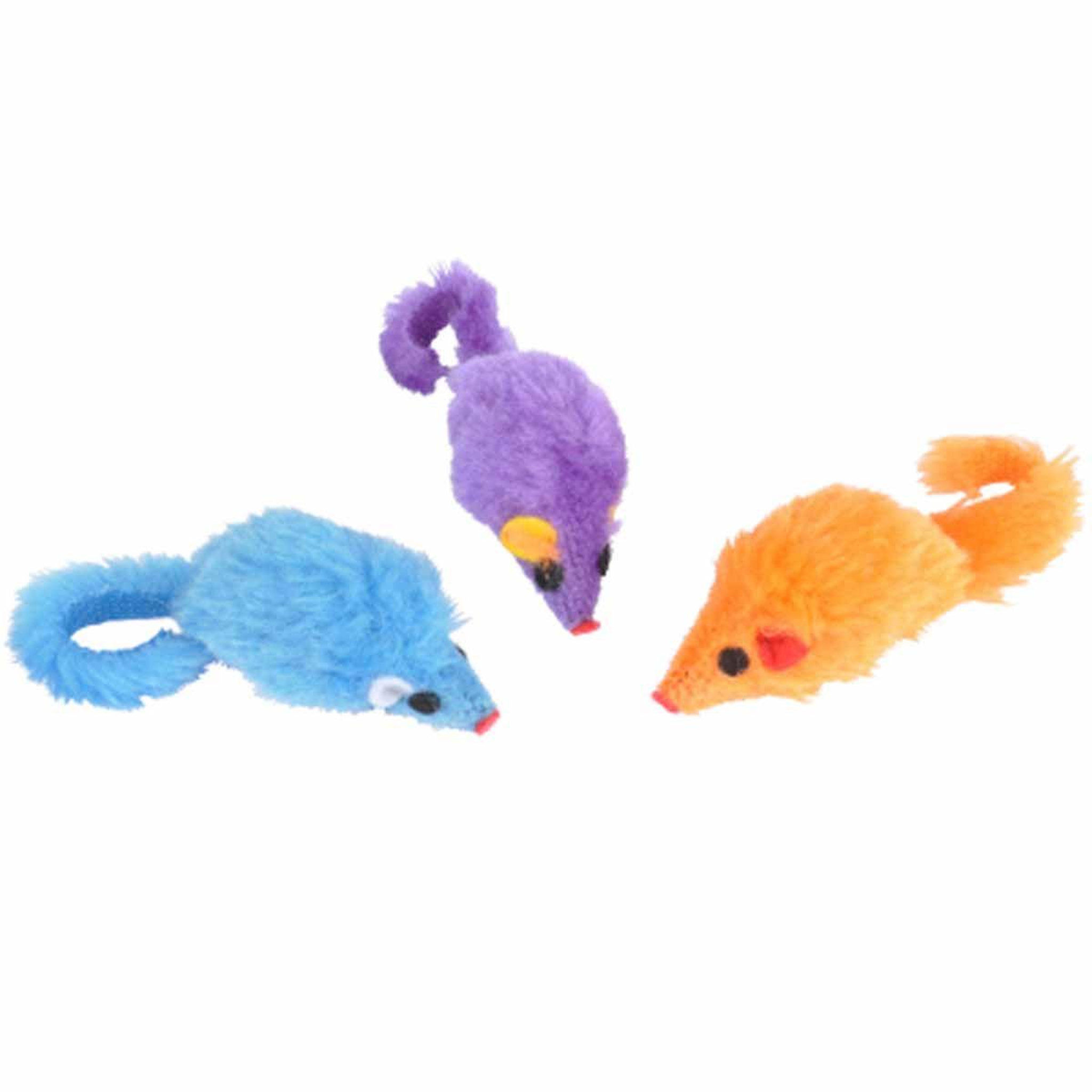 Voir la diapositive 1 : LOVE STORY Lot de 3 Jouets pour Chat  Souris  5cm Multicolore