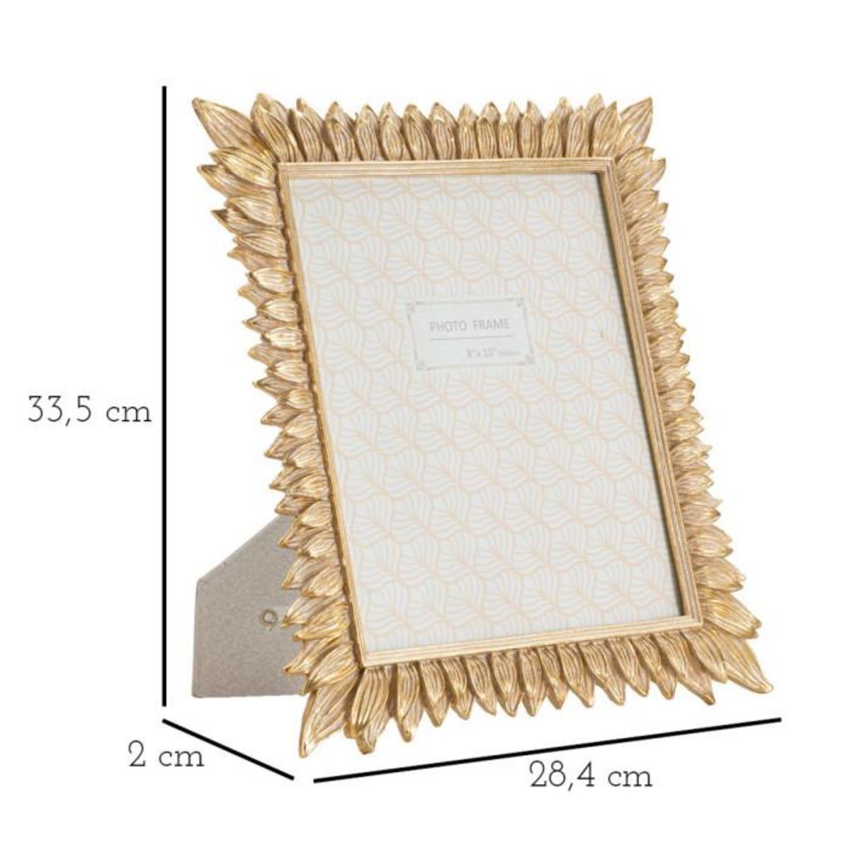 Paris Prix Cadre Photo Déco Pétales de Fleurs  Molas  20x25cm Or