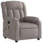 Voir la diapositive 3 : VIDAXL Fauteuil de massage inclinable Taupe Tissu