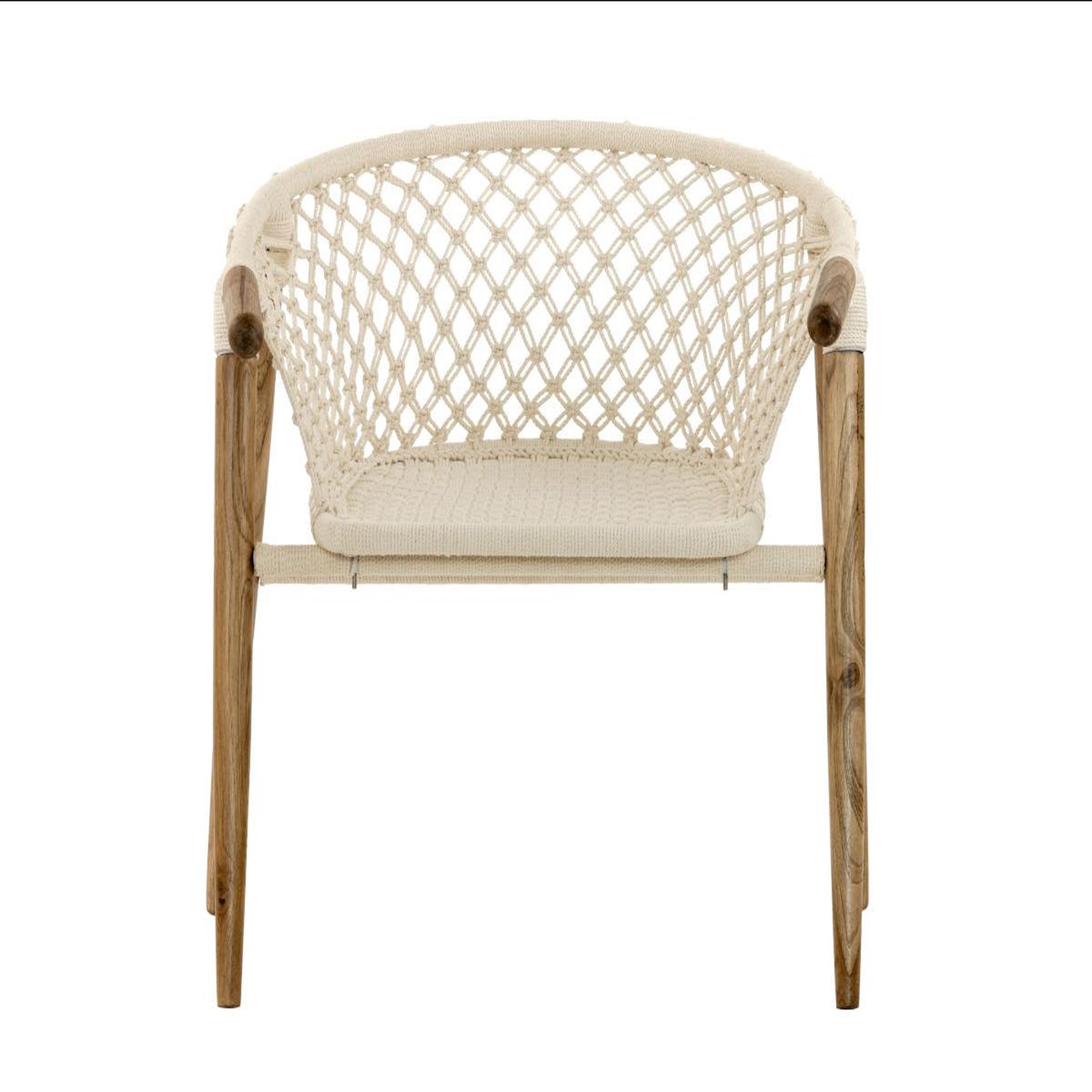 Voir la diapositive 4 : Jardiline Fauteuil de jardin en macramé coton - jardiline