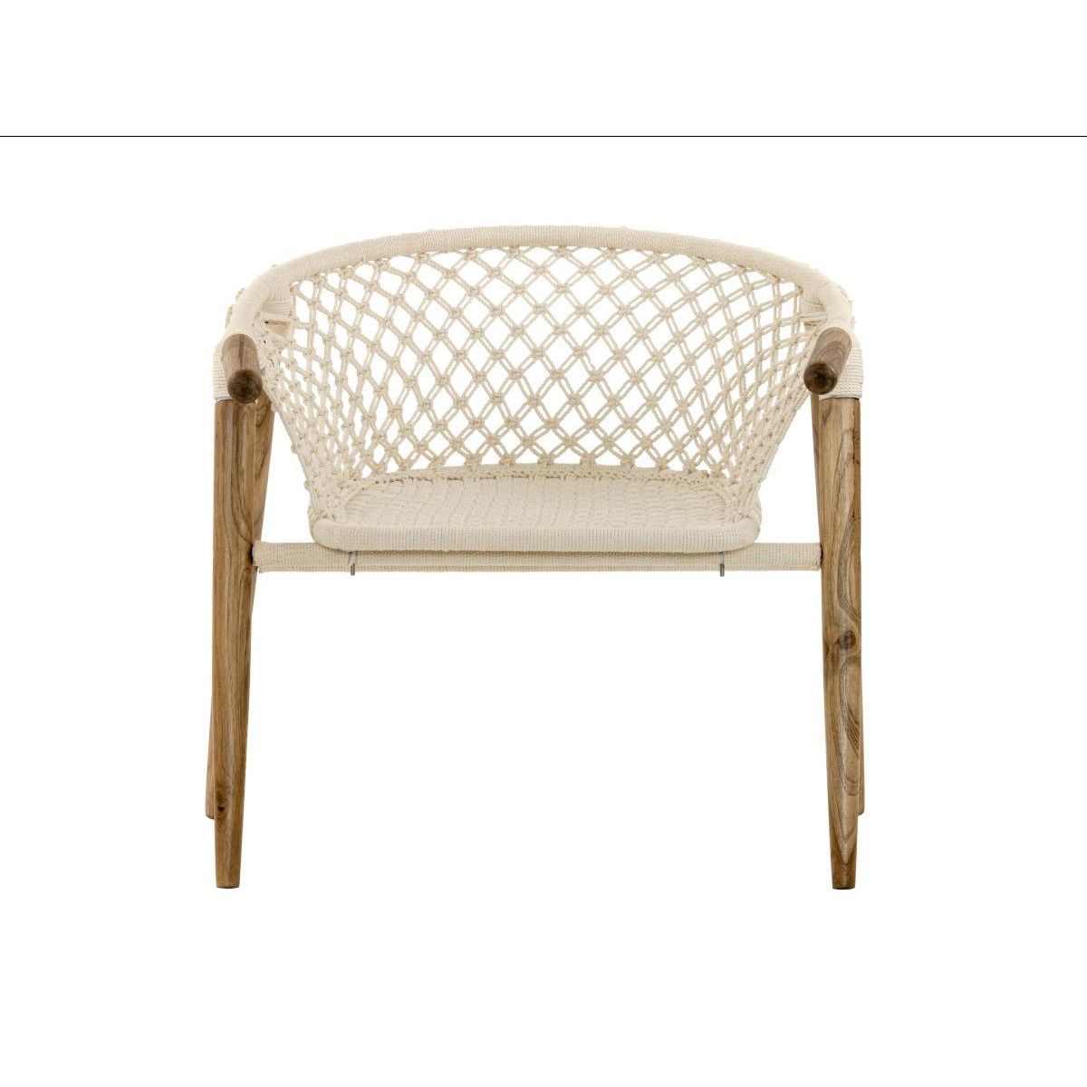 Jardiline Fauteuil de jardin en macramé coton - Jardiline