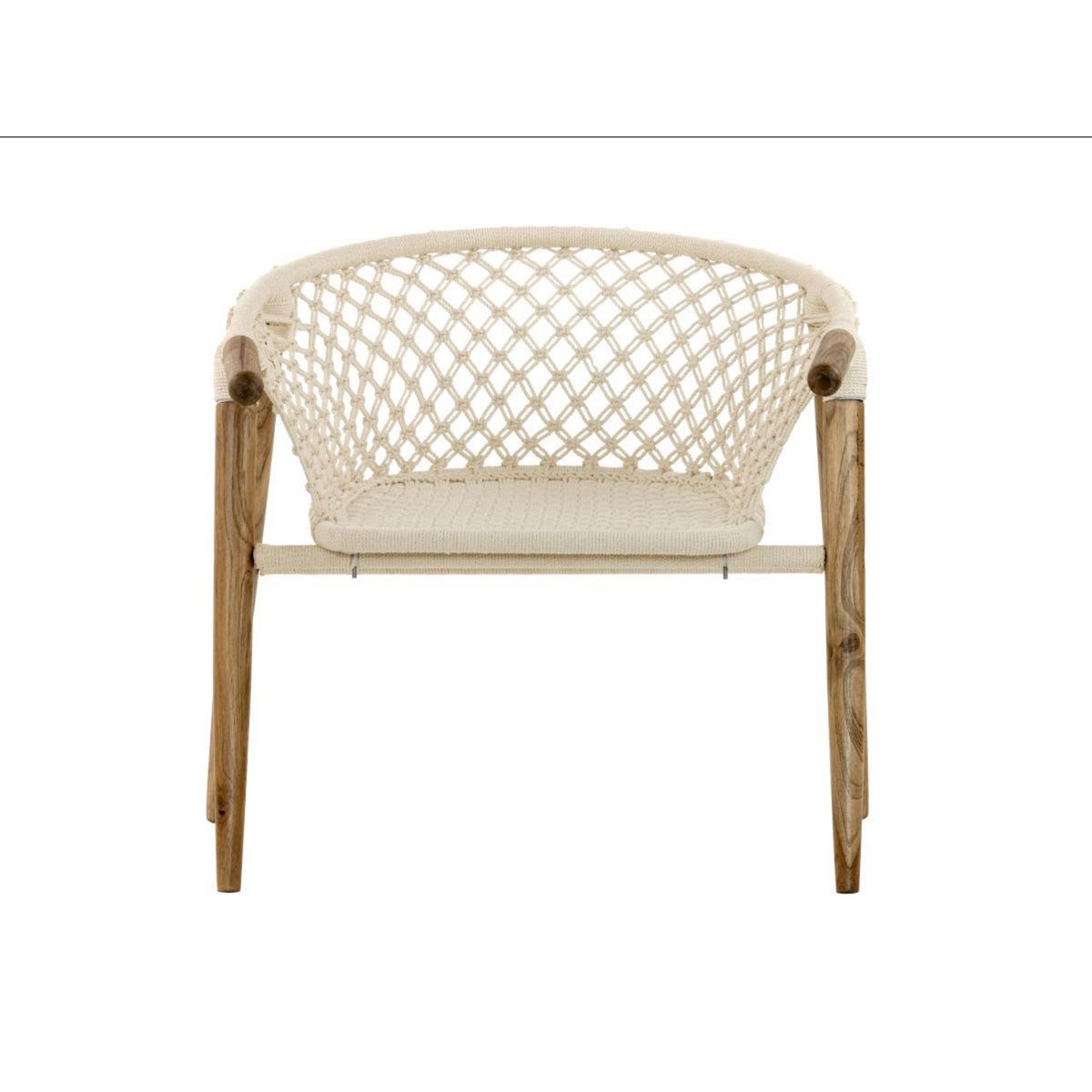 Jardiline Fauteuil de jardin en macramé coton - Jardiline