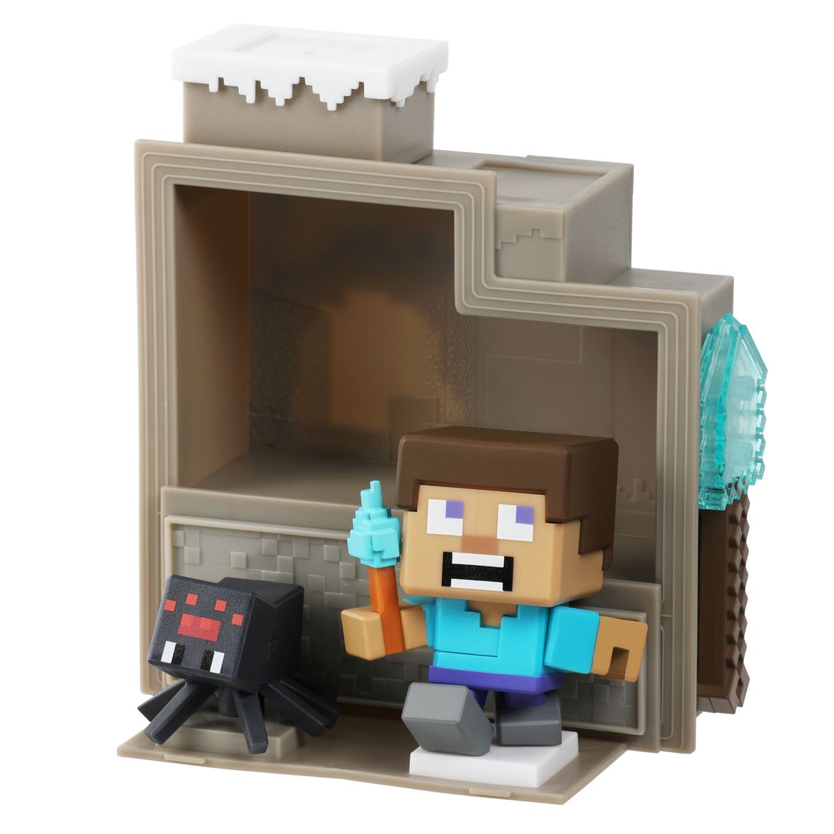 MOOSE TOYS Personnage Mine et Craft avec Mini créature Minecraft Tresor X