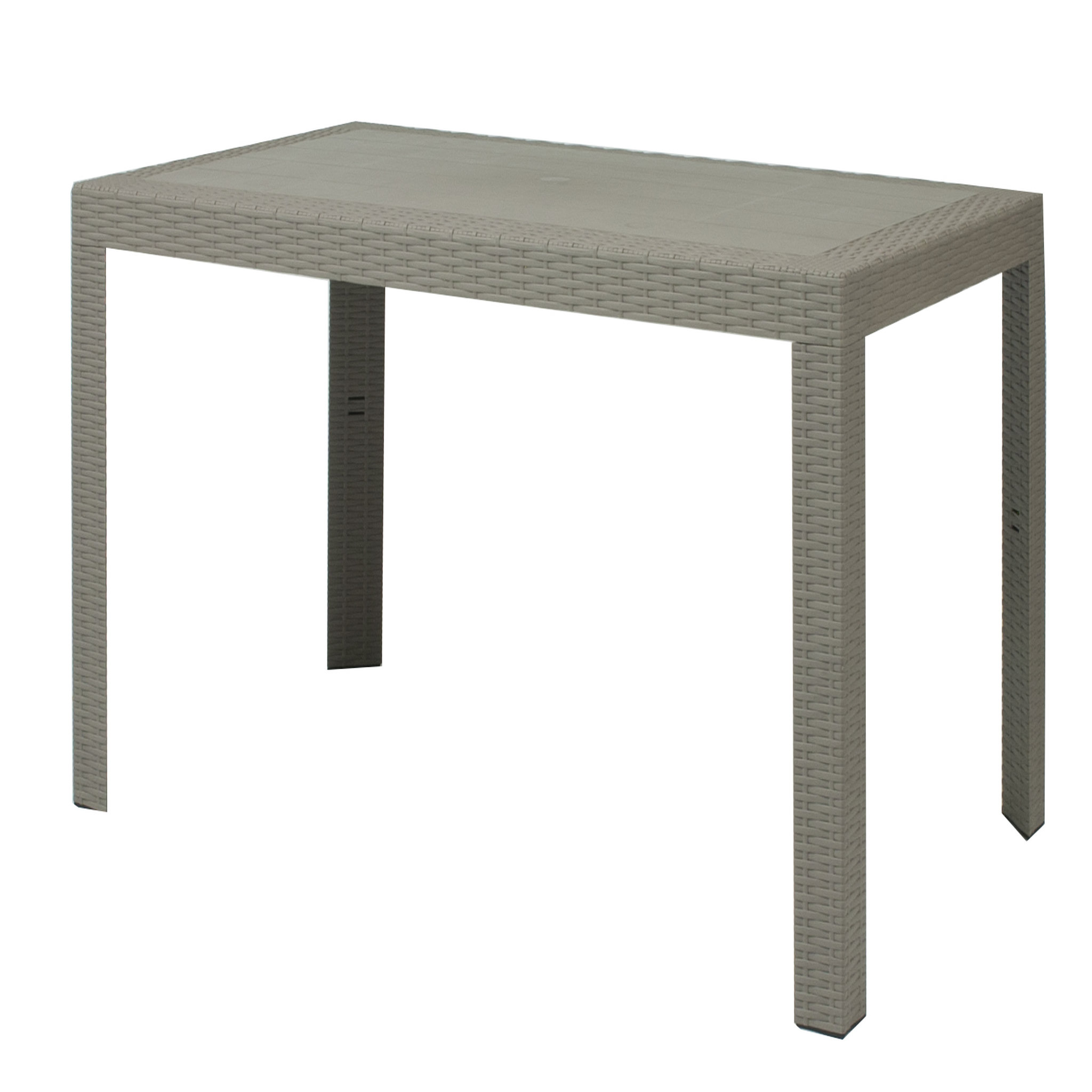 Voir la diapositive 1 : ARETA Table de jardin - 4/6 places - Résine - Taupe - URANO