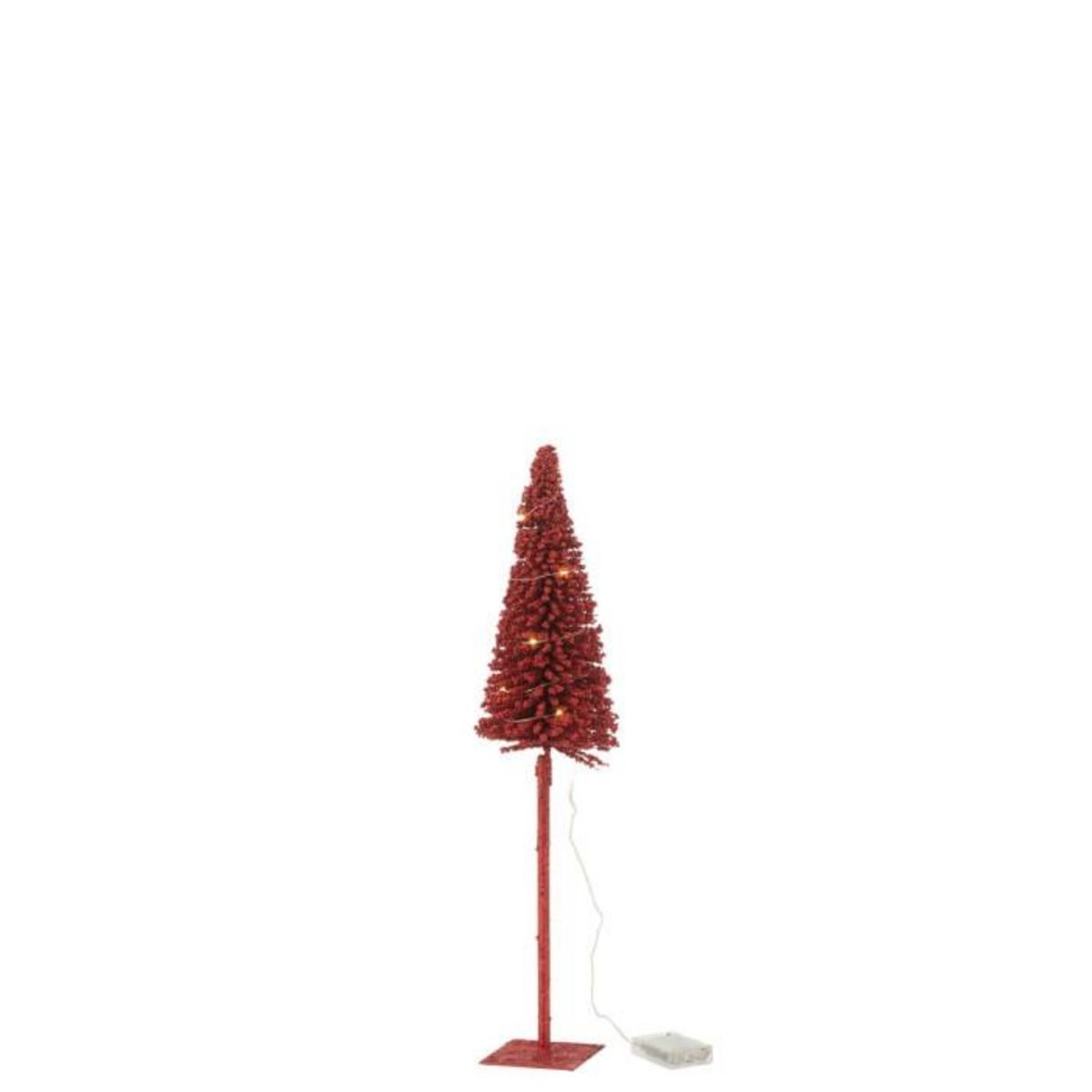 Paris Prix Statuette Déco à LED   Sapin  58cm Rouge