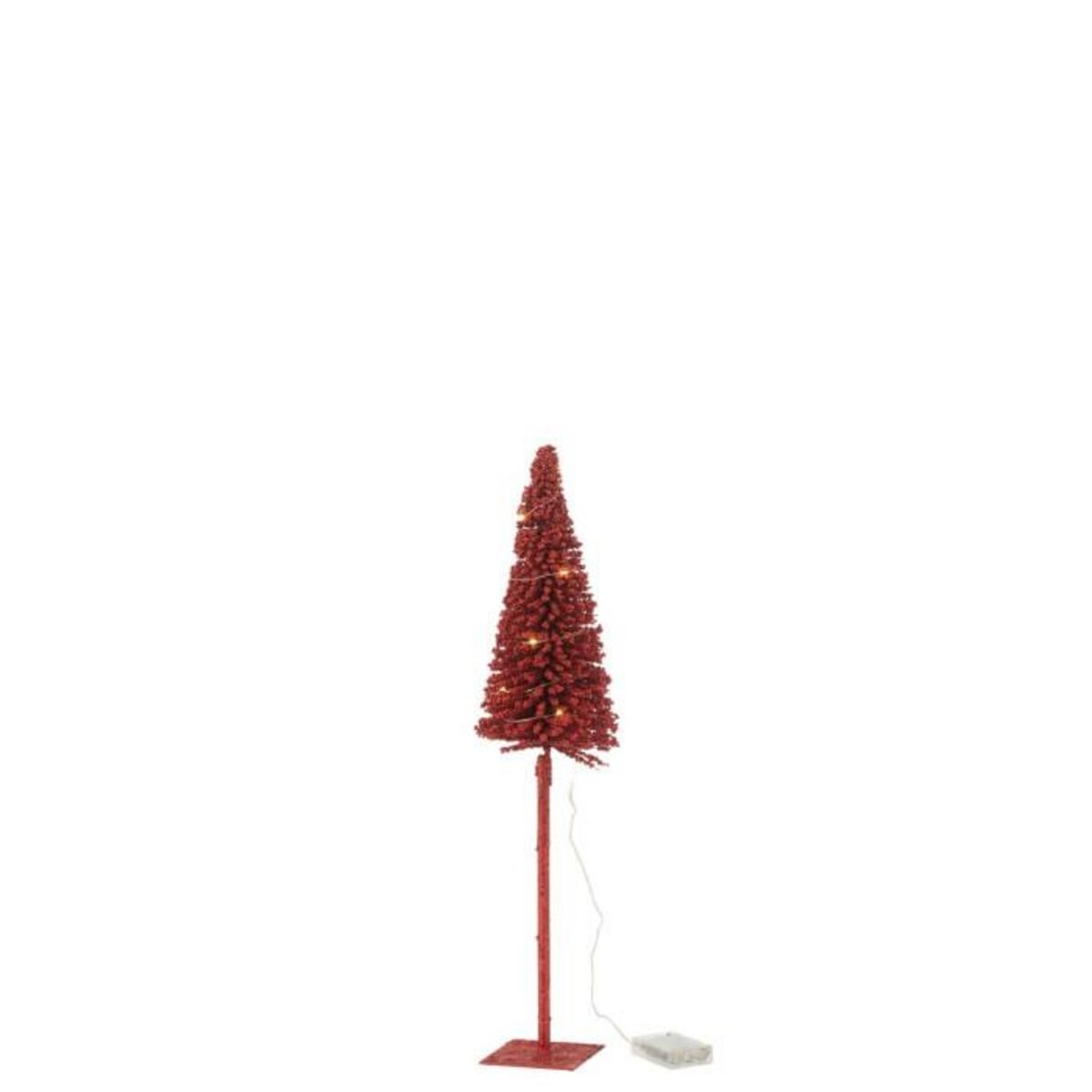 Paris Prix Statuette Déco à LED   Sapin  58cm Rouge