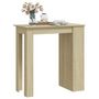 Voir la diapositive 3 : VIDAXL Table de bar avec rangement Chene sonoma 102x50x103,5 cm