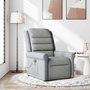Voir la diapositive 1 : VIDAXL Fauteuil de massage inclinable Gris clair Tissu