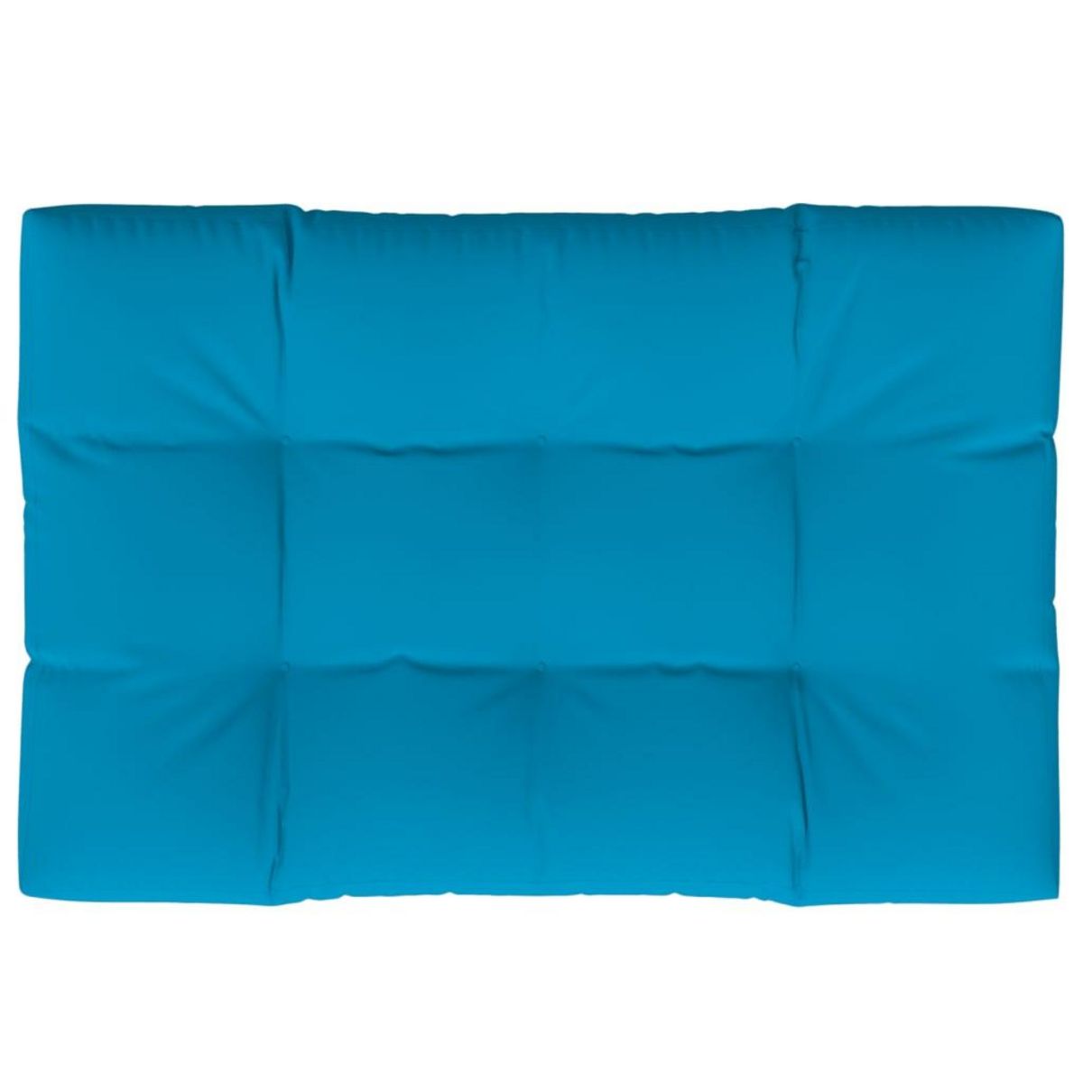 VIDAXL Coussin de palette bleu 120x80x12 cm tissu