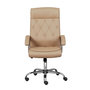 Voir la diapositive 2 : Paris Prix Fauteuil de Bureau Pivotant  Ariana  114-124cm Beige