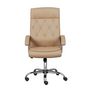 Voir la diapositive 2 : Paris Prix Fauteuil de Bureau Pivotant  Ariana  114-124cm Beige