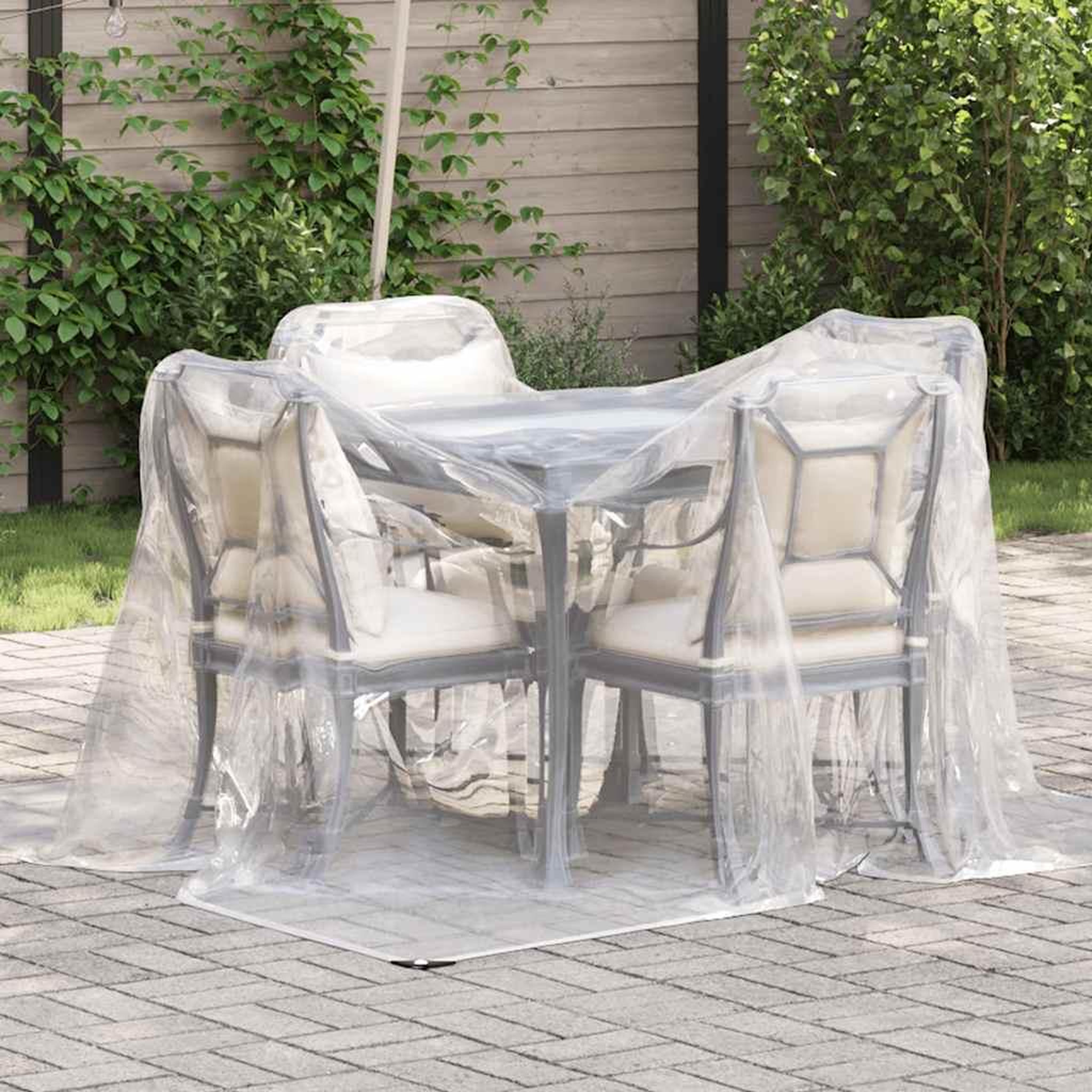 VIDAXL Bache transparente avec œillets 2x2 m polyethylene