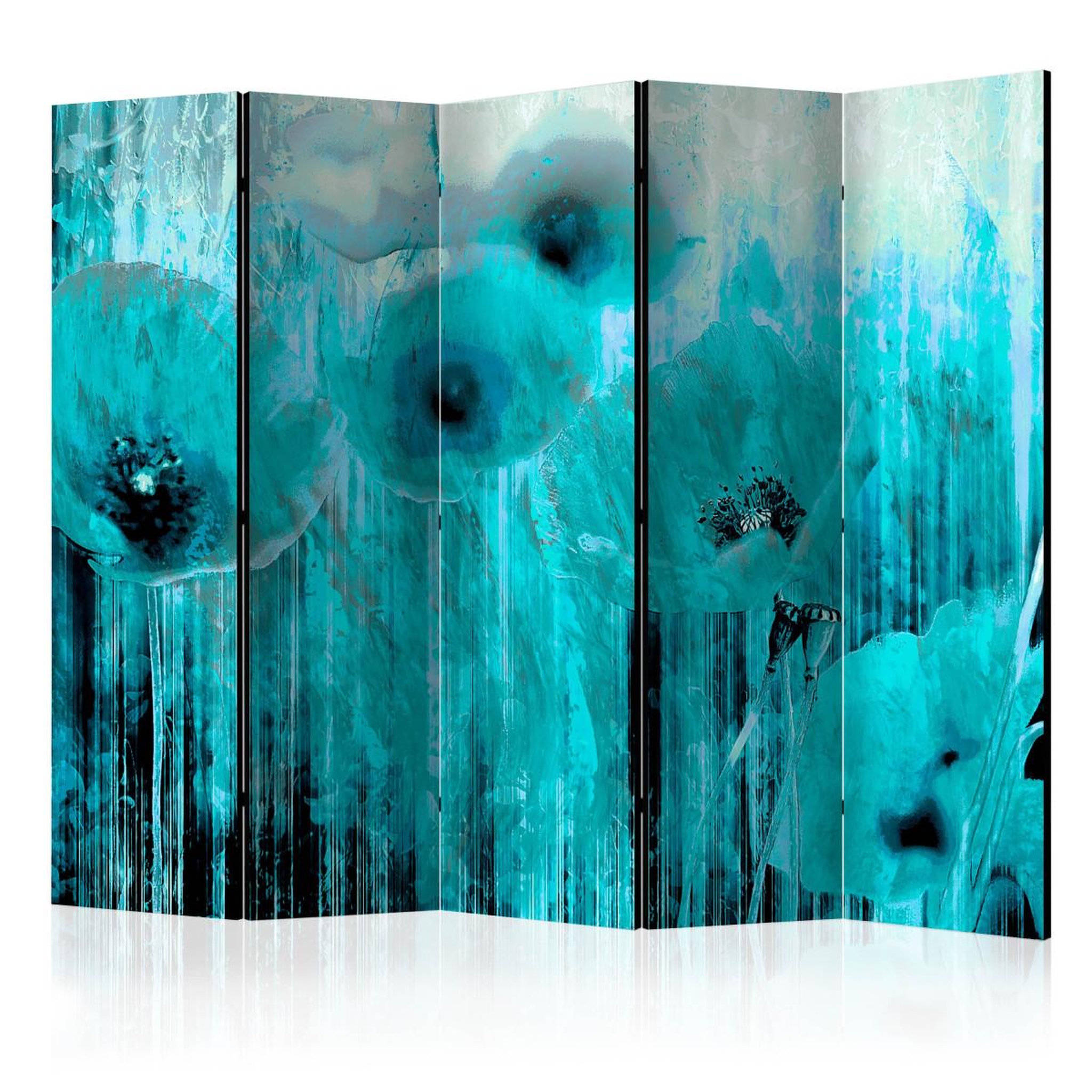 Paris Prix Paravent 5 volets  turquoise madness  172x225cm