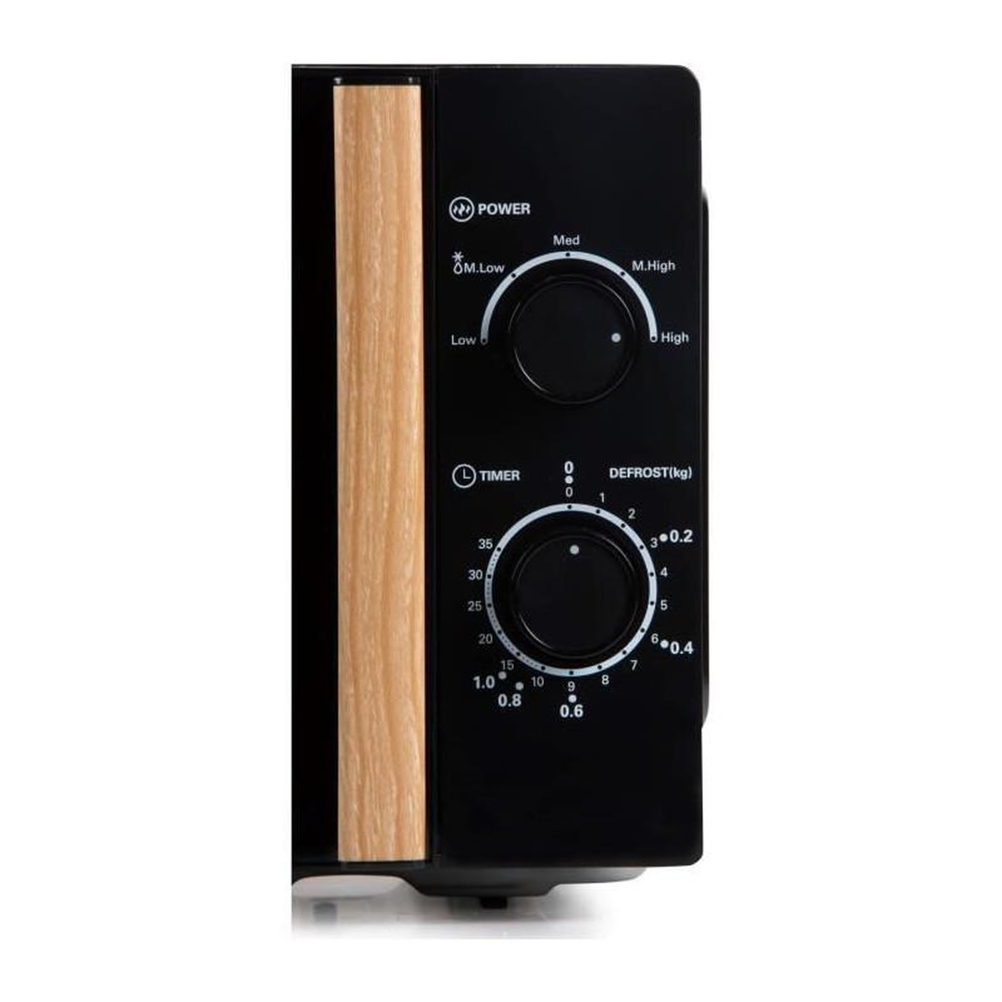 Voir la diapositive 5 : Domo Four micro-ondes DOMO DO2820 - 20L - 700W - Minuterie 35mn - Fonction décongélation - L44 x P35,8 x H 25,8 cm - Noir finition