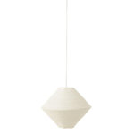 Paris Prix Lampe Suspension en Raphia  Soucoupe  40cm Blanc