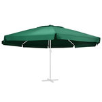VIDAXL Tissu de remplacement pour parasol d'exterieur Vert 610 cm