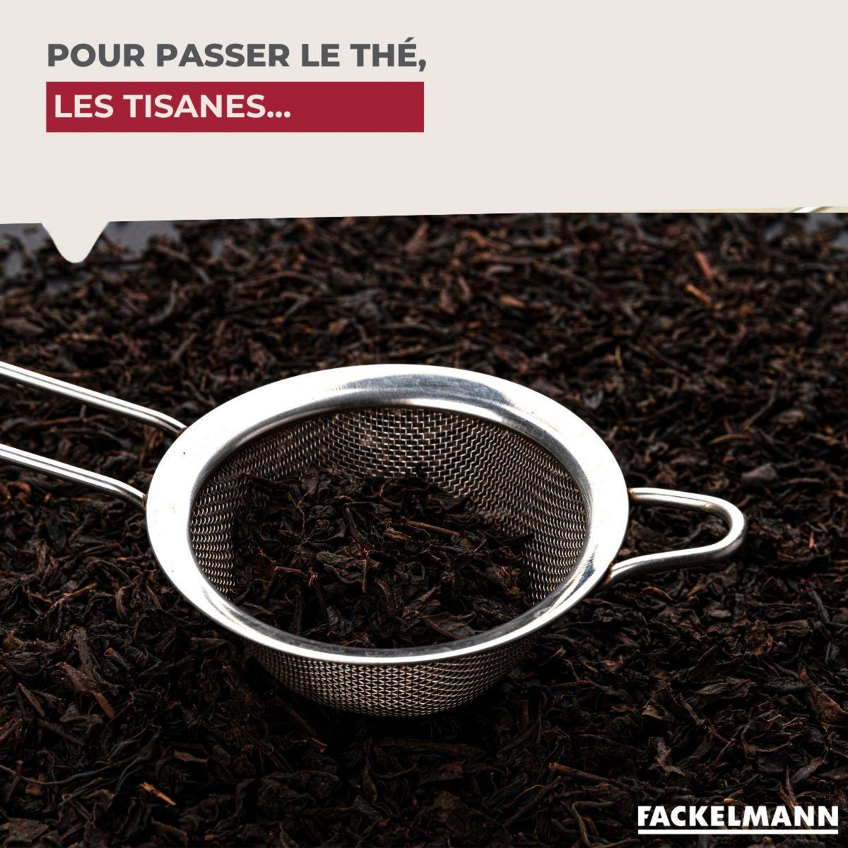 Fackelmann Passoire Chinois 10,5 cm de diamètre en inox Fackelmann