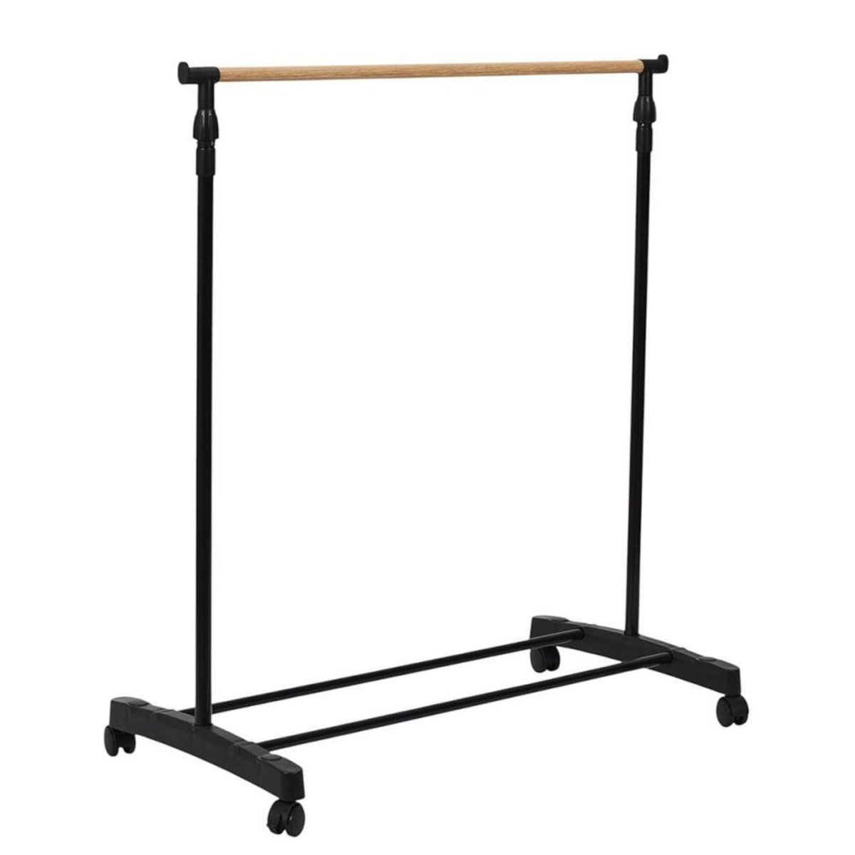 The Home Deco Factory Portant à vêtements à roulettes imitation bois