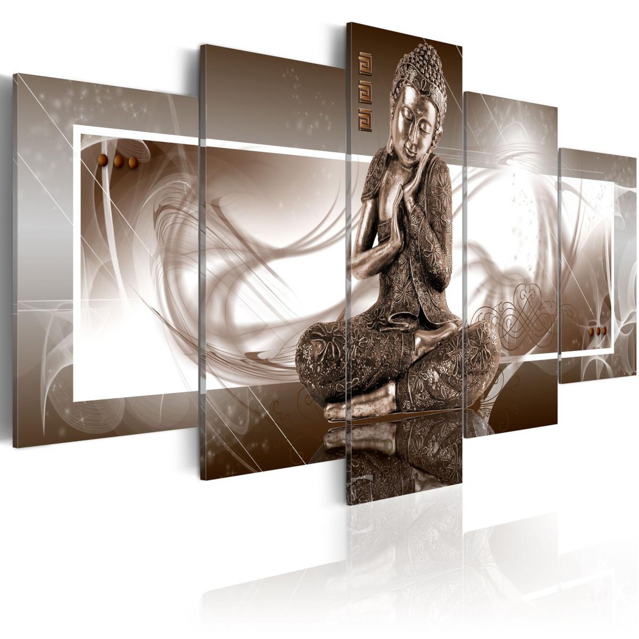 Paris Prix Tableau imprimé  bouddha méditant. Coloris disponibles : Multicolore