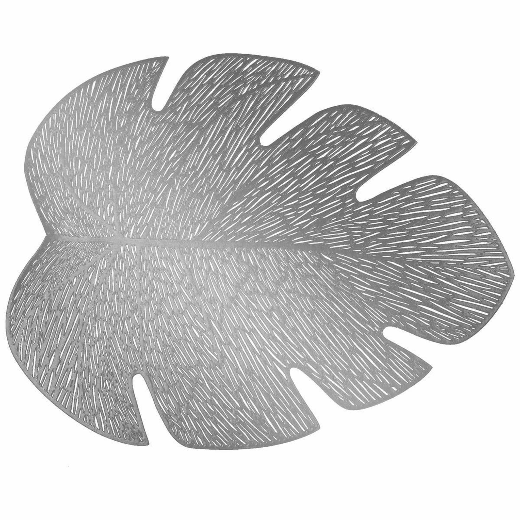 Douceur d'Intérieur Set de table ajouré  flamboyant  36x46cm argent