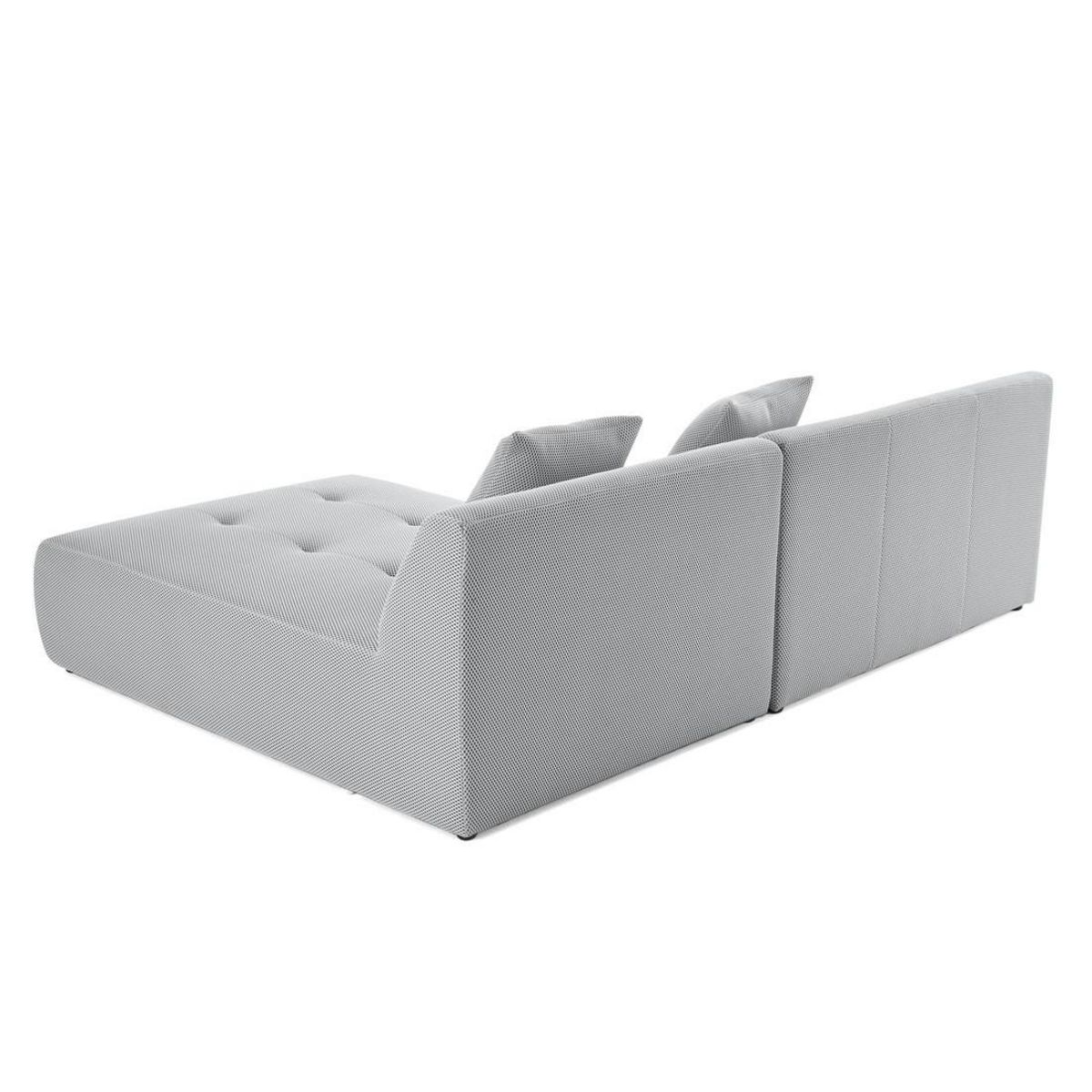 LISA DESIGN Onyx - canapé modulable d'angle réversible 4 places - en tissu mailles 3d