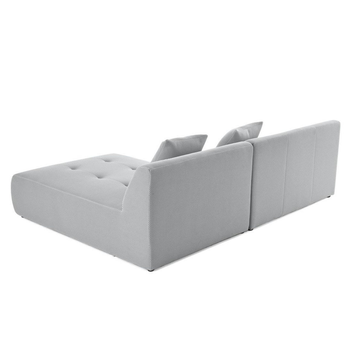 LISA DESIGN Onyx - canapé modulable d'angle réversible 4 places - en tissu mailles 3d
